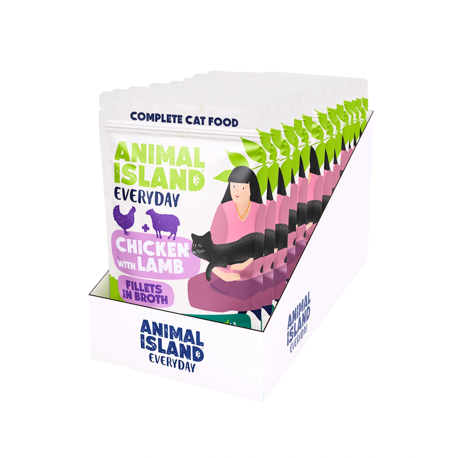Animal Island Everyday jagnięcina, kurczak w bulionie 85 g × 12