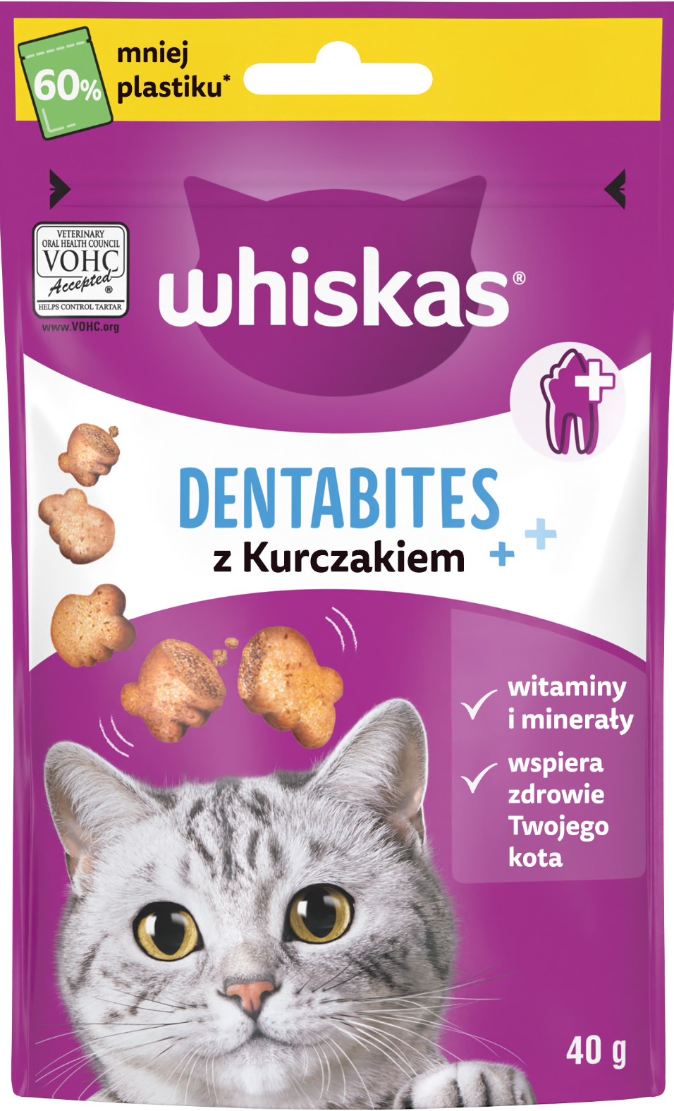 Whiskas Dentabites Dental kurczak adult 40 g