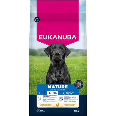 Eukanuba Premium Nutrition indyk, kurczak senior duże rasy 15 kg