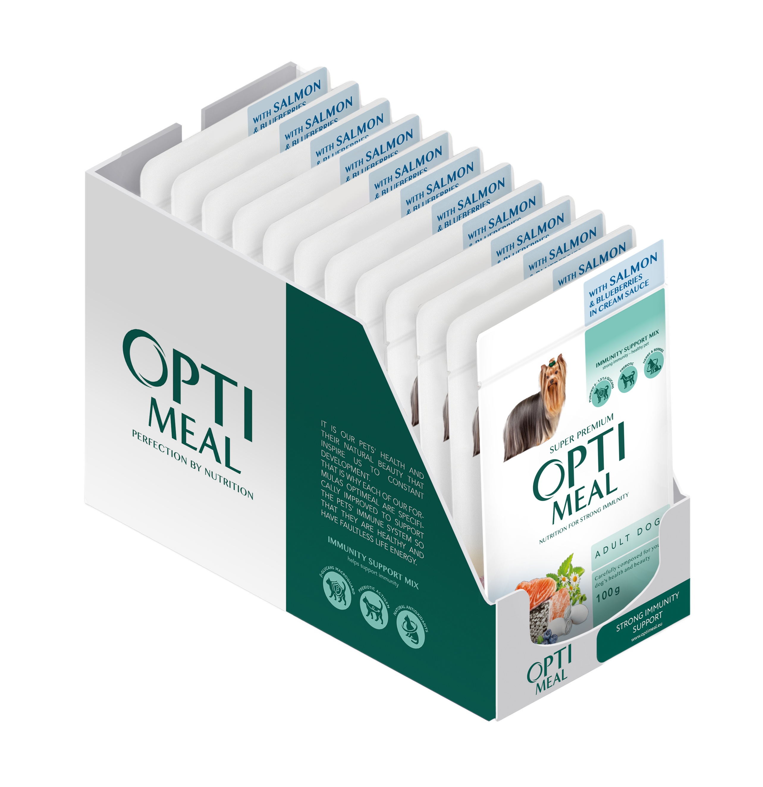 Optimeal łosoś adult 100 g × 12