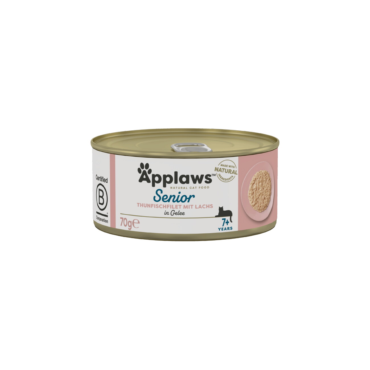 Applaws tuńczyk, łosoś w galaretce senior 70 g × 24
