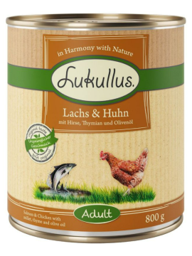 Lukullus Natural kurczak, łosoś 800 g