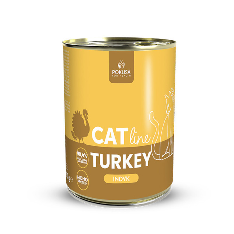 Pokusa CatLine indyk w bulionie adult 400 g