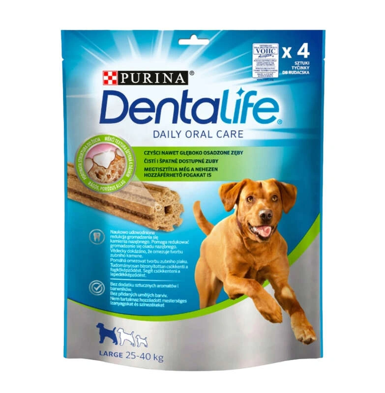 Purina DentaLife duże rasy 142 g × 2