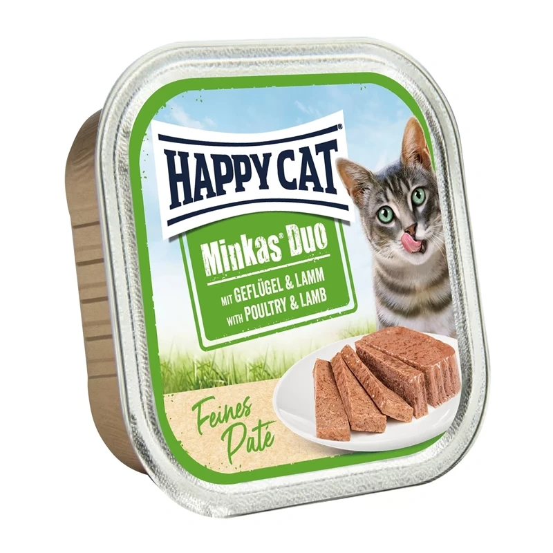 Happy Cat Minkas Duo jagnięcina, kurczak pasztet adult 100 g