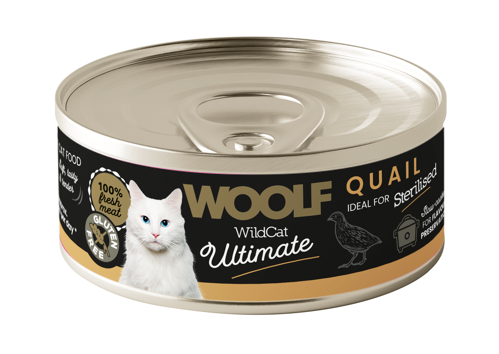 Woolf Ultimate Sterilised przepiórka pasztet adult 85 g