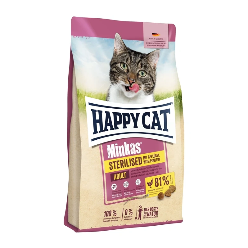 Happy Cat Minkas Sterilised drób adult 4 kg