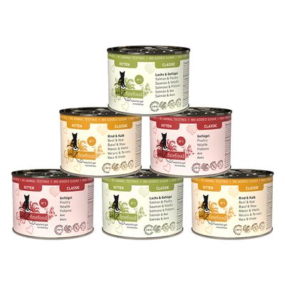 Catz Finefood Kitten mix smaków kitten 200 g × 6