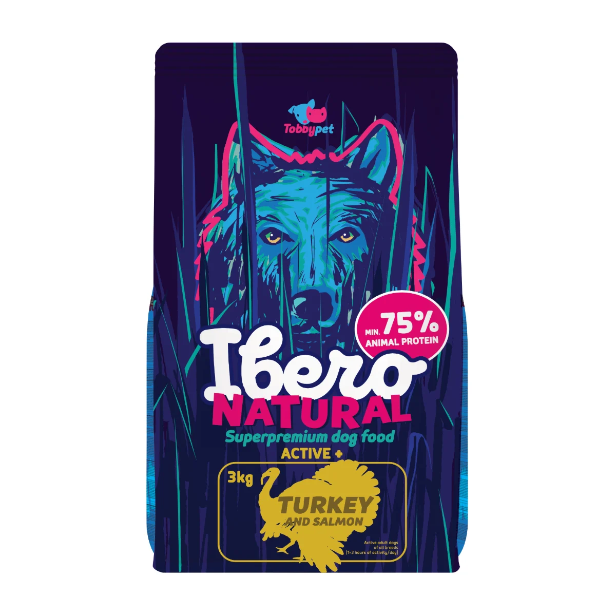 Ibero indyk, kryl, łosoś 3 kg