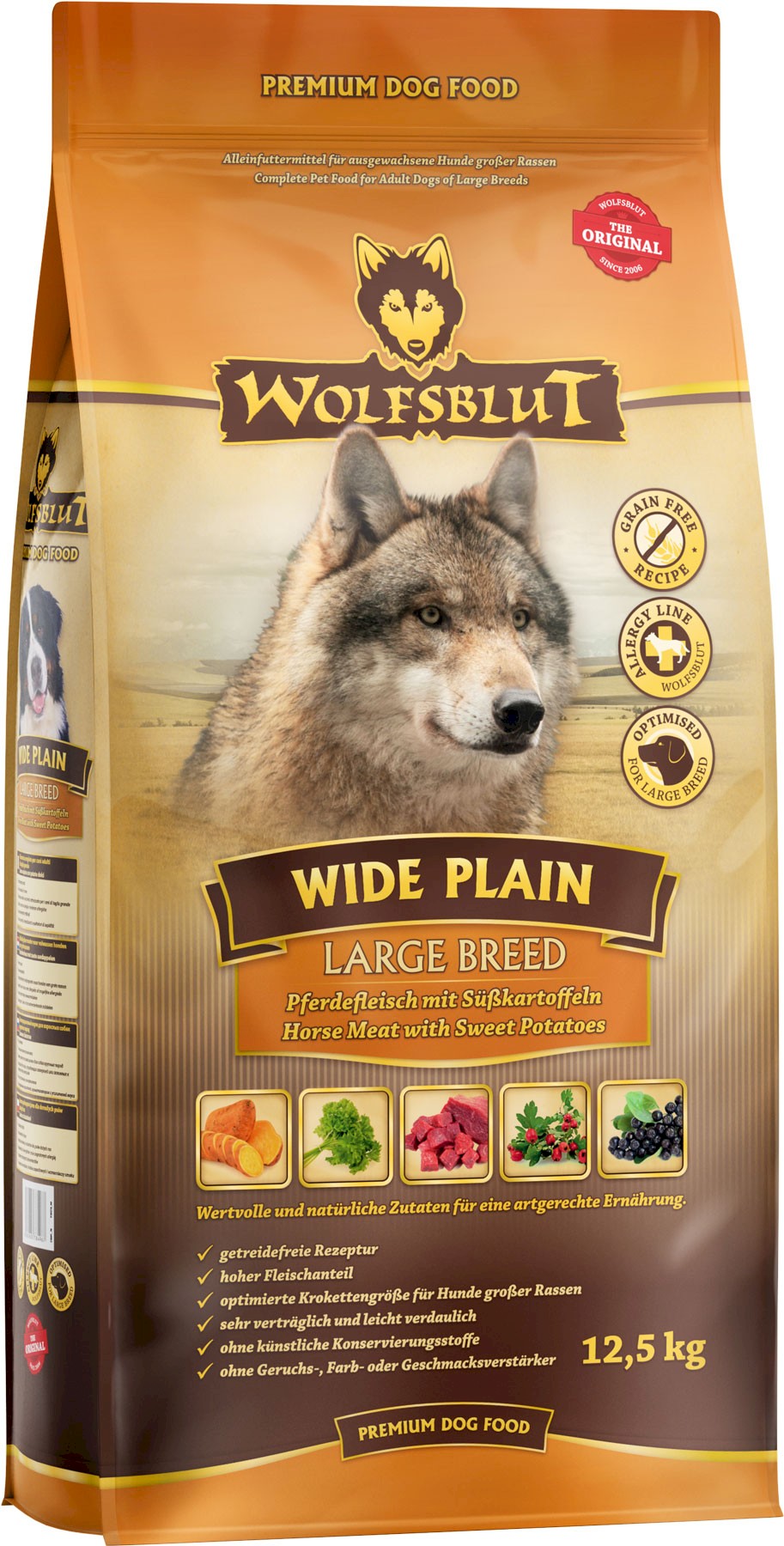 Wolfsblut Wide Plain konina adult duże rasy 12,5 kg