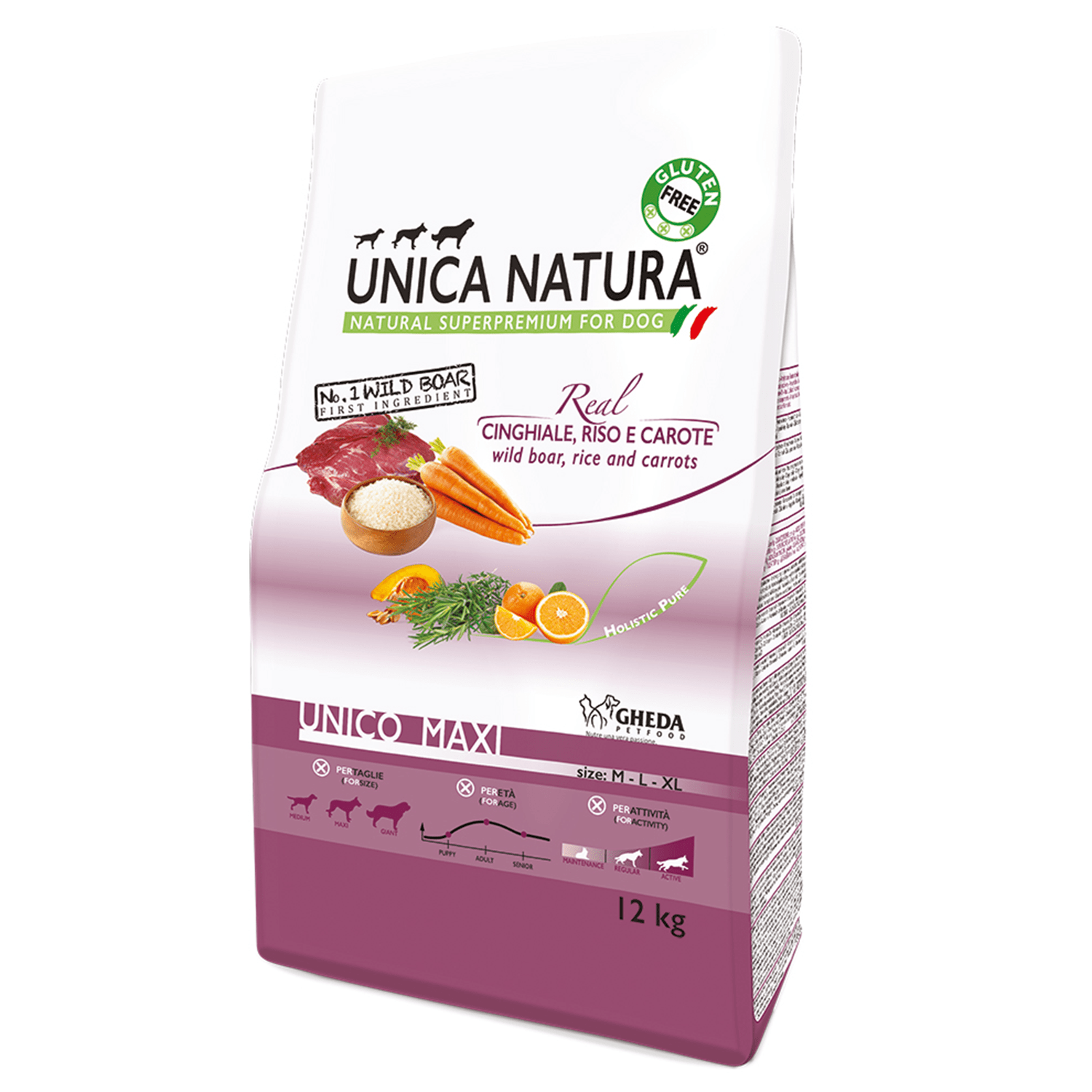 Unica Natura Unico dzik duże rasy 12 kg