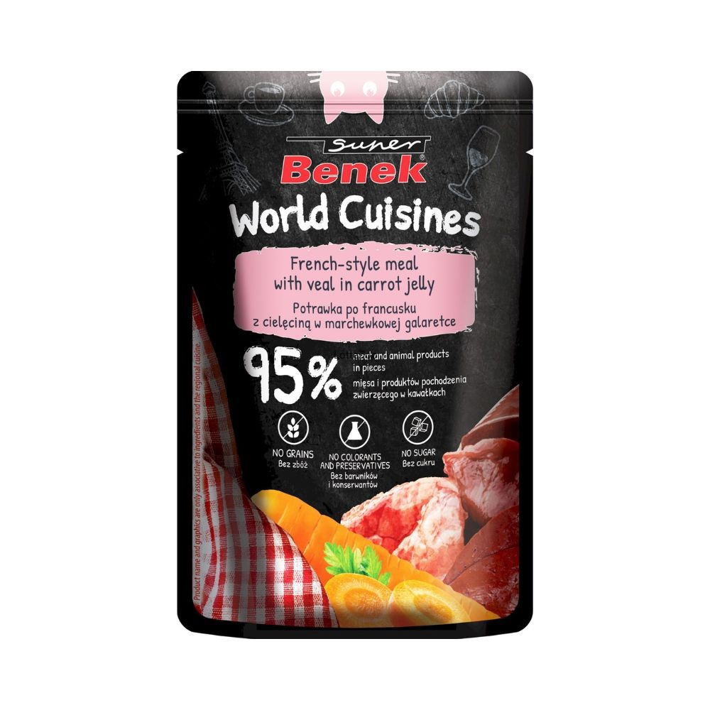 Super Beno World Cuisines cielęcina z marchewką w galaretce 100 g