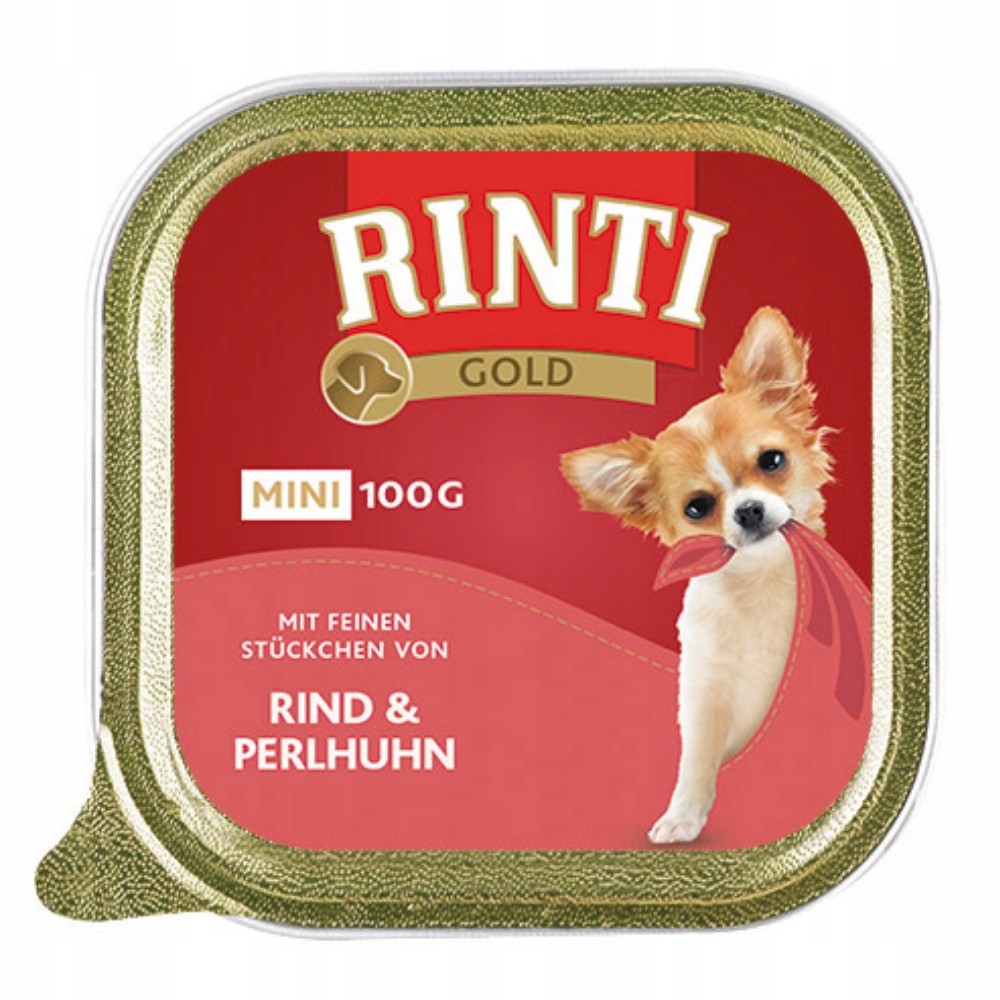 Rinti Gold wołowina, perliczka małe rasy 100 g