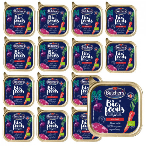 Butcher's Bio Foods wołowina adult 150 g × 15