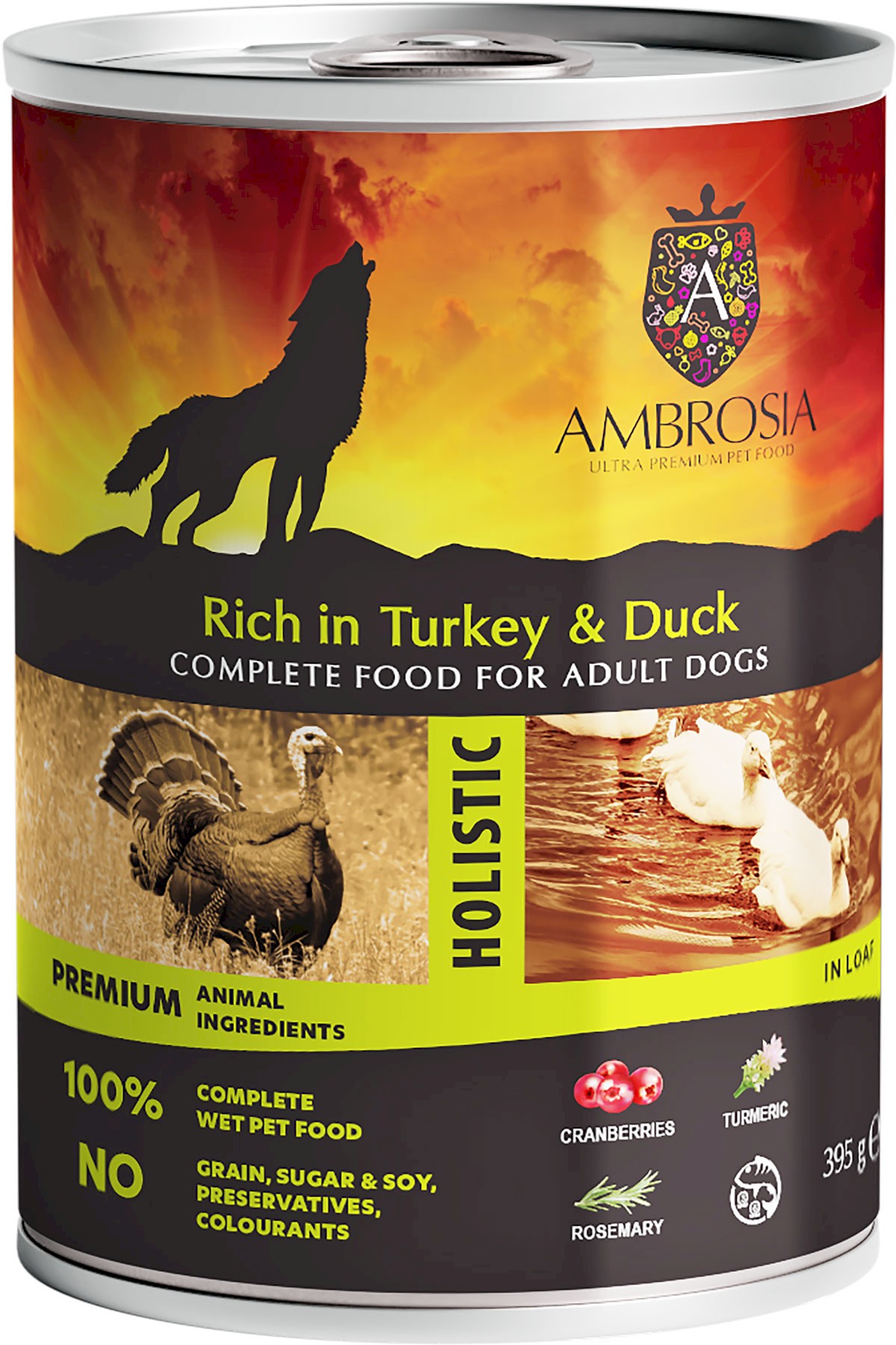 Ambrosia indyk, kaczka adult 395 g