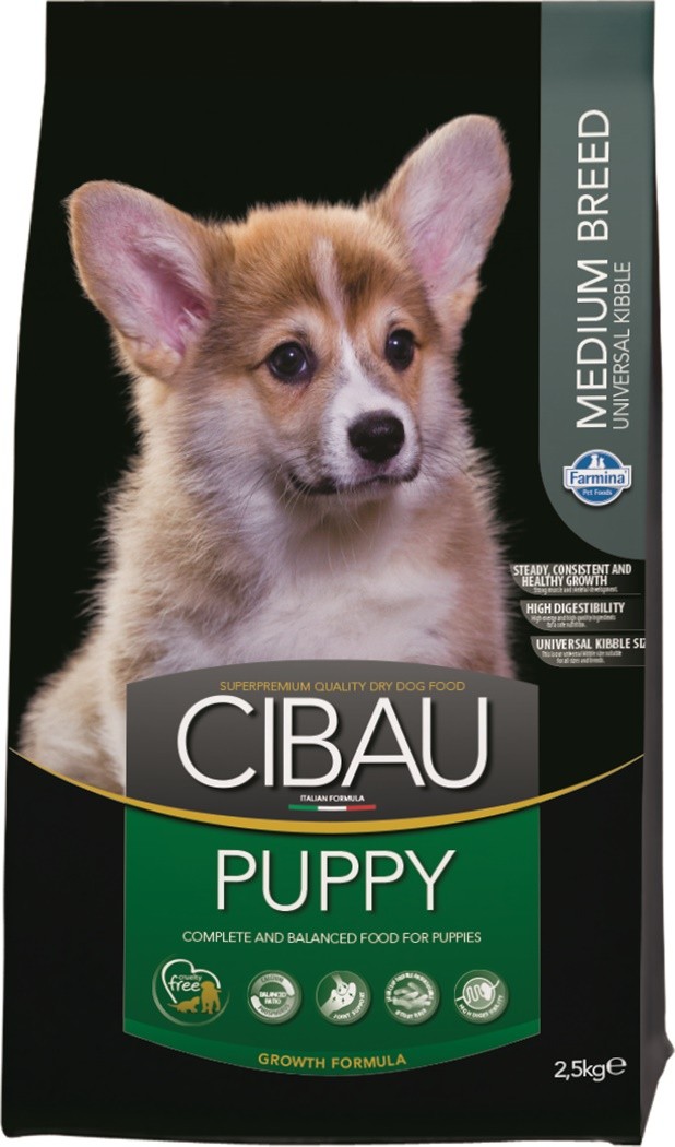 Farmina Cibau kurczak, ryba puppy średnie rasy 2,5 kg