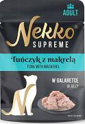Nekko Supreme makrela, tuńczyk w galaretce adult 70 g