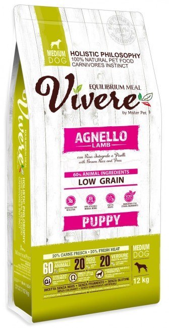 Vivere jagnięcina puppy średnie rasy 12 kg