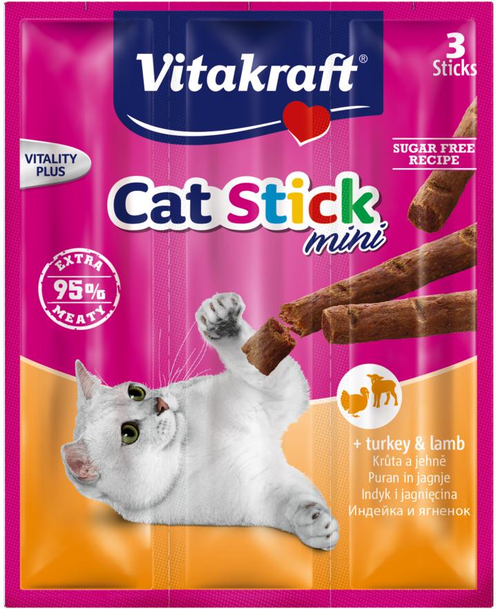 Vitakraft Cat Stick Mini indyk, jagnięcina