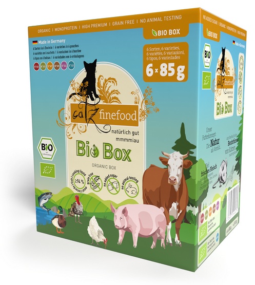 Catz Finefood Bio mix smaków adult 85 g × 6