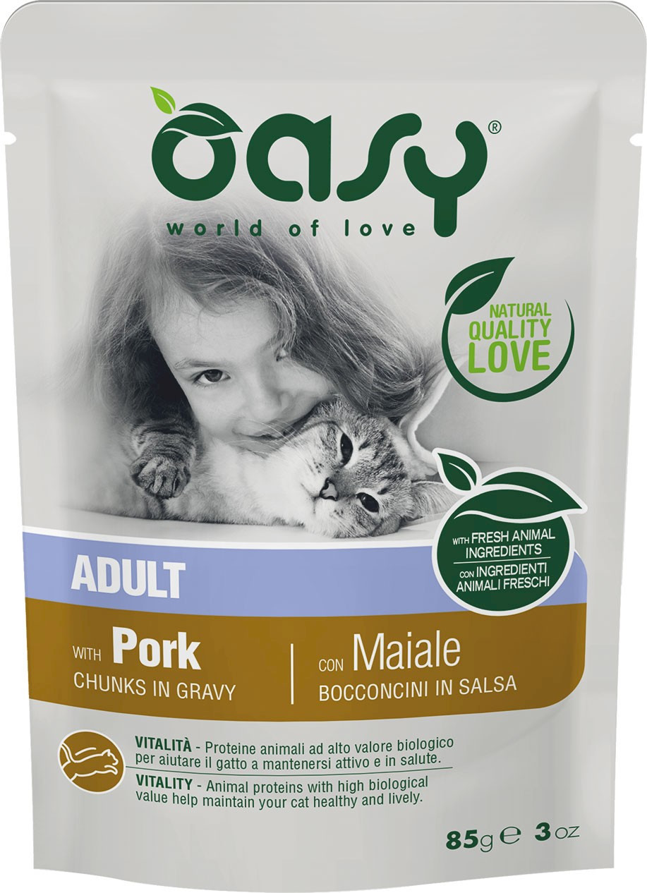 Oasy Lifestage wieprzowina w sosie adult 85 g