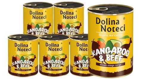Dolina Noteci Premium Superfood kangur, wołowina adult 400 g × 6
