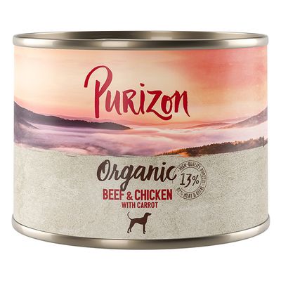 Purizon Organic kurczak, wołowina 200 g × 12