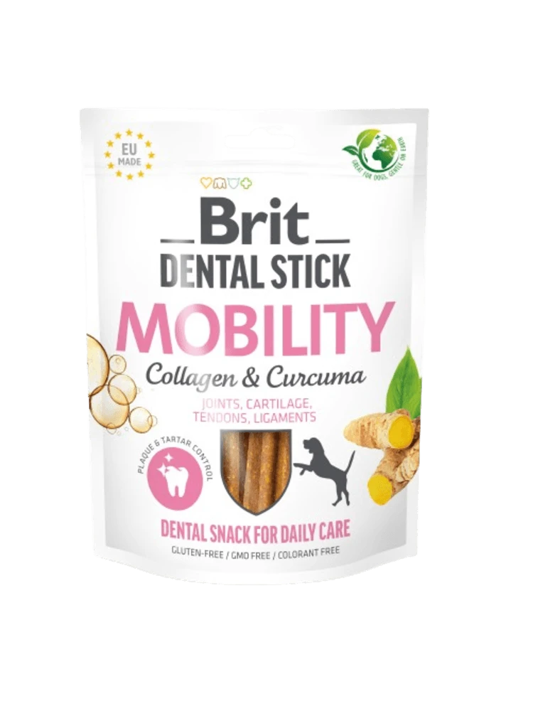 Brit Dental Stick kolagen z kurkumą 251 g