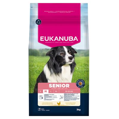 Eukanuba Premium Nutrition kurczak senior średnie rasy 3 kg