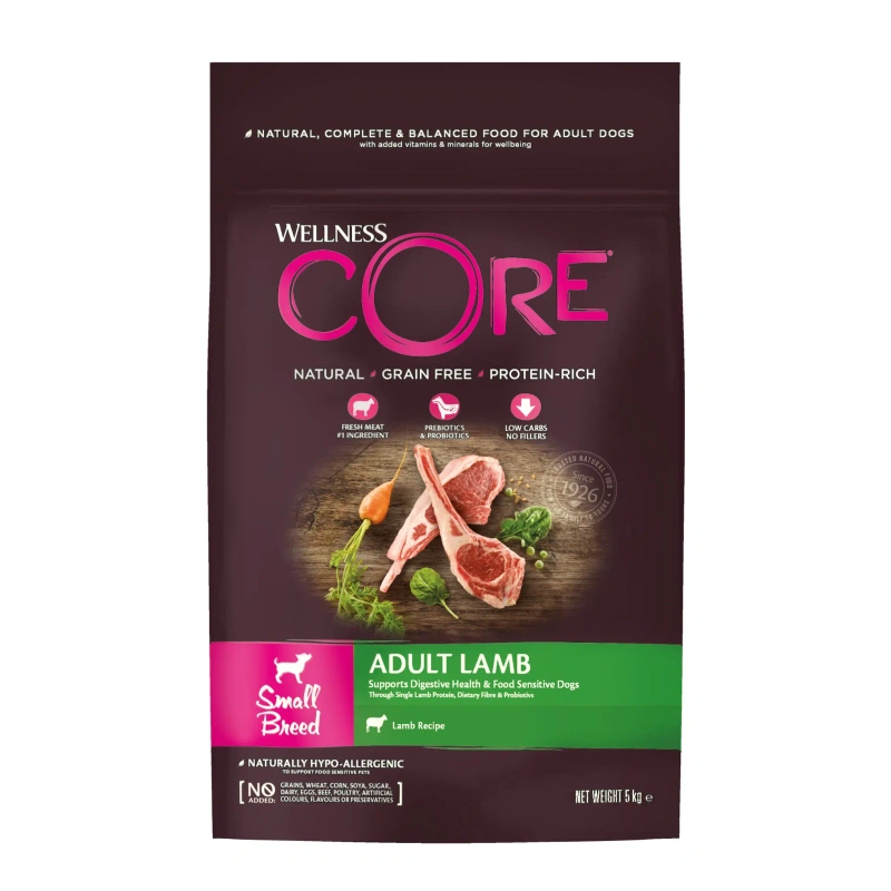 Wellness CORE jagnięcina adult małe rasy 5 kg
