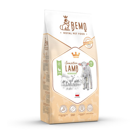Bemo Sensitive jagnięcina adult małe, średnie rasy 10 kg