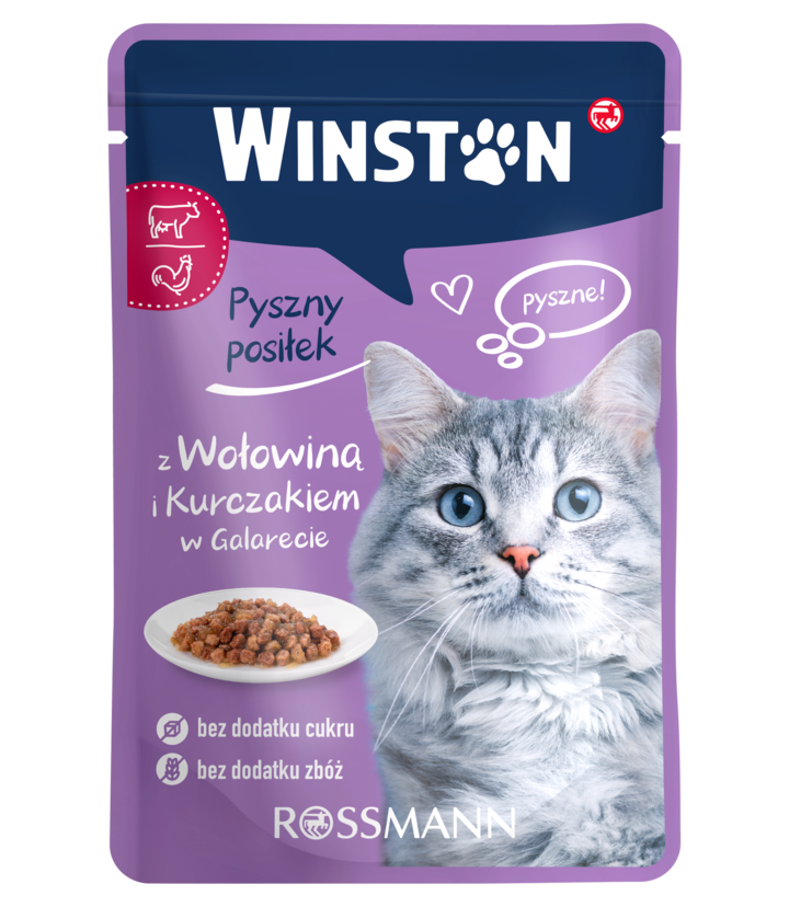 Winston kurczak, wołowina w galaretce adult 100 g