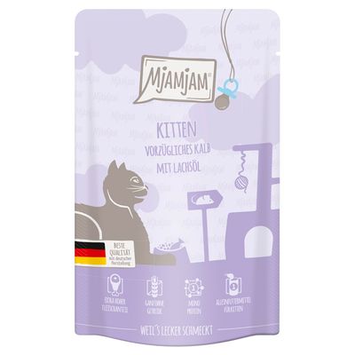 MjAMjAM Quetschie cielęcina pasztet kitten 125 g × 12