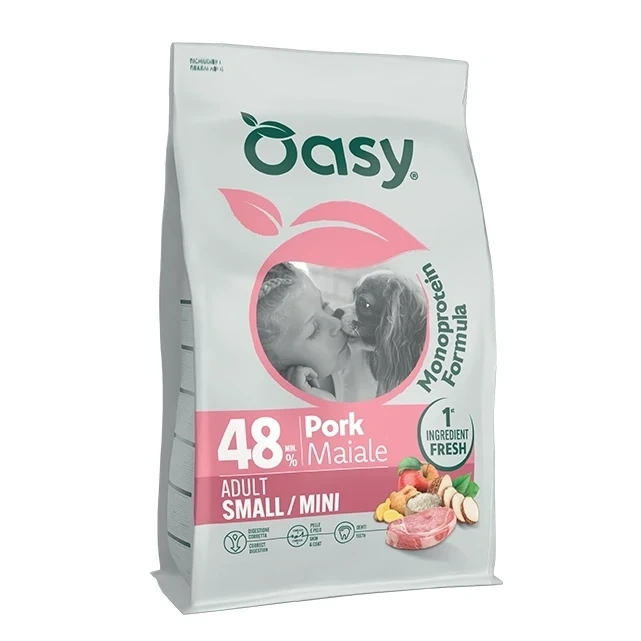 Oasy Monoprotein wieprzowina adult małe rasy 800 g