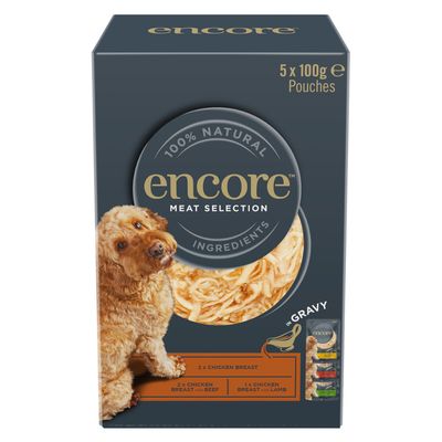 Encore jagnięcina, kurczak, wołowina adult 100 g × 5