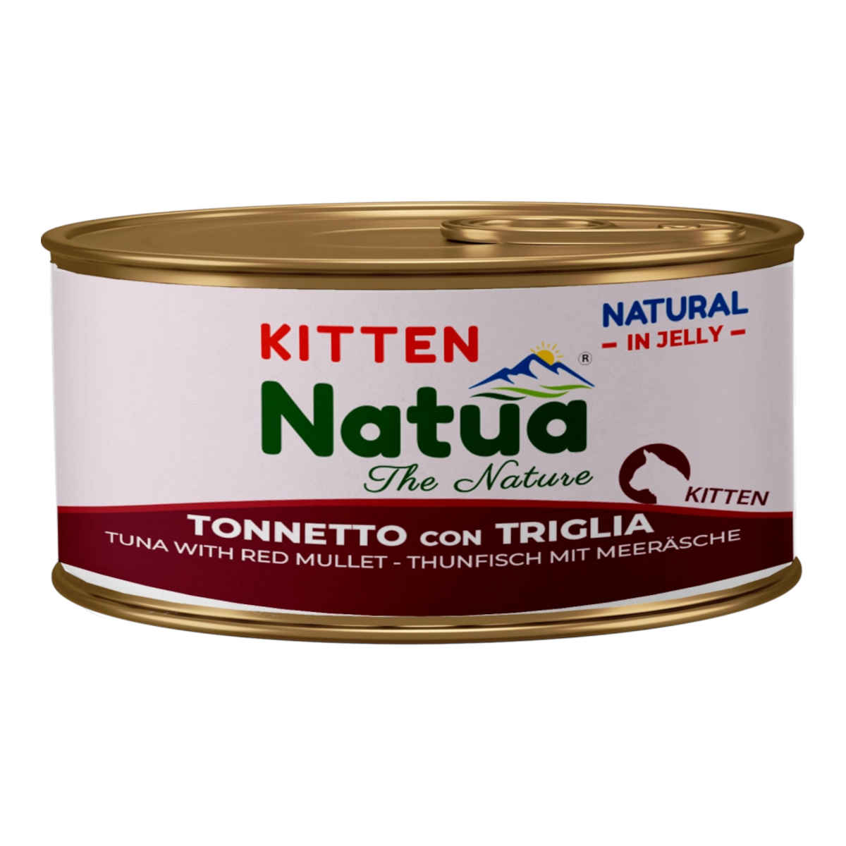 Natua Natural tuńczyk z barweną w galaretce kitten 85 g