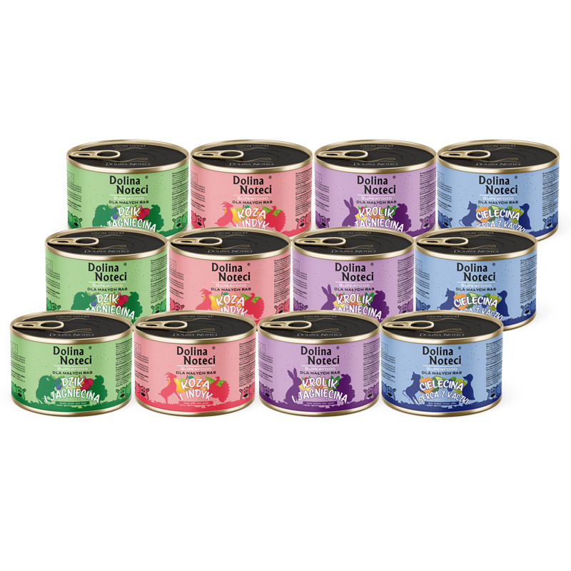 Dolina Noteci Superfood mix smaków adult małe rasy 185 g × 12
