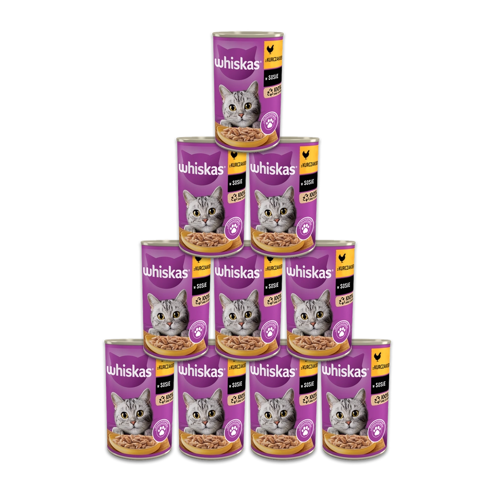 Whiskas kurczak w sosie adult 400 g × 12