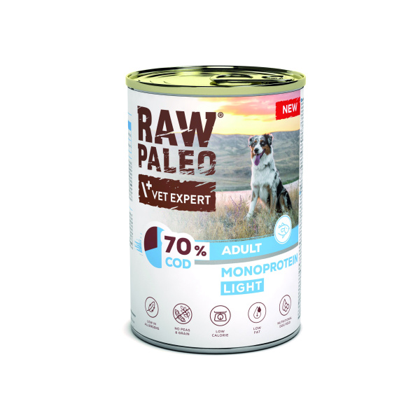 VetExpert Raw Paleo dorsz adult 400 g