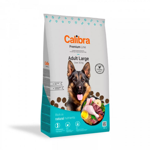 Calibra Premium Line kurczak adult duże rasy 12 kg