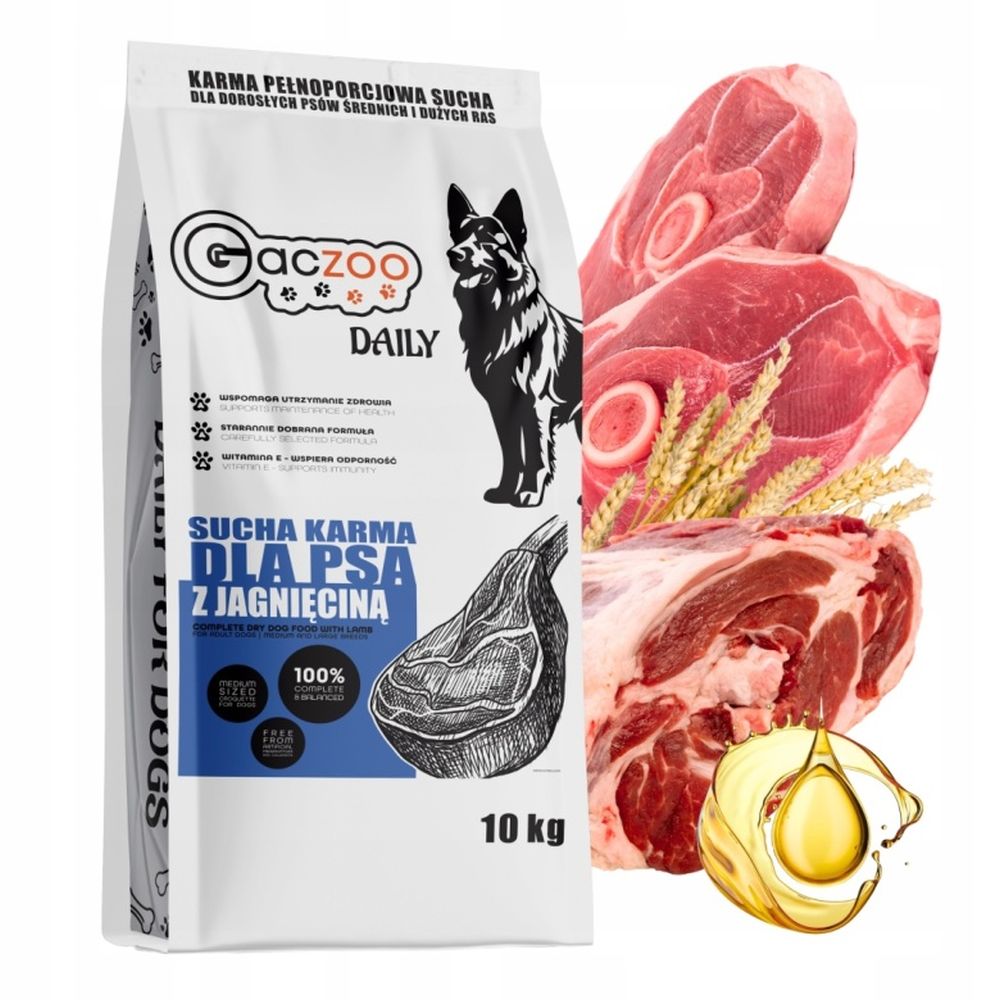 Gaczoo Daily jagnięcina adult 10 kg