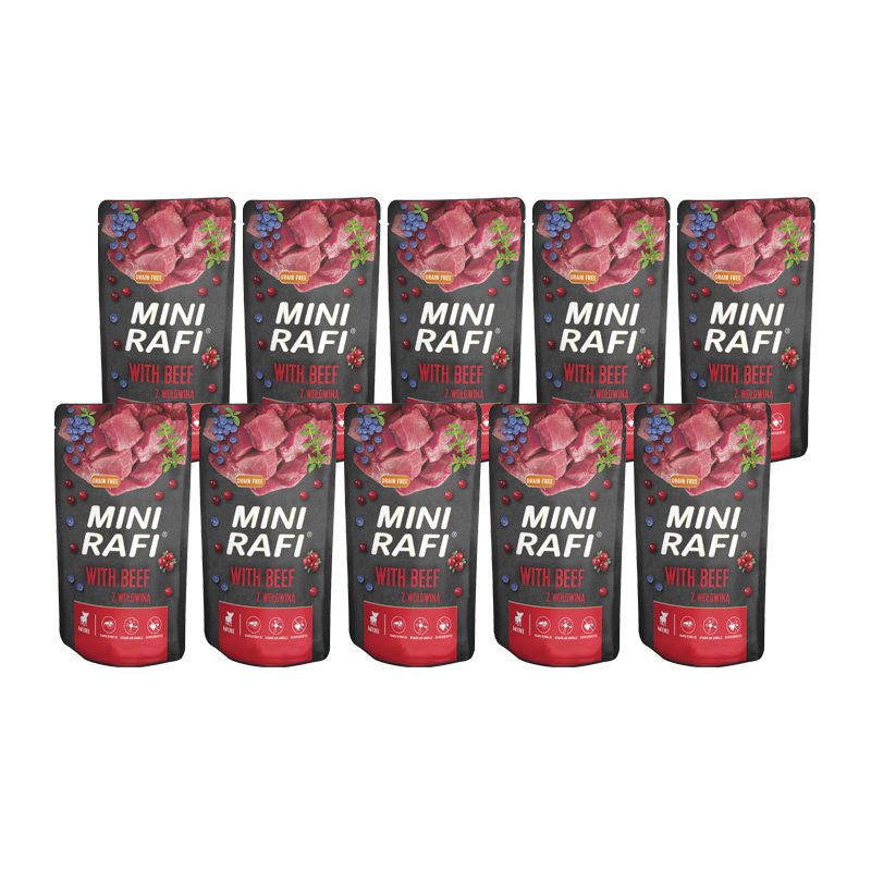 Rafi Mini wołowina małe rasy 150 g × 10