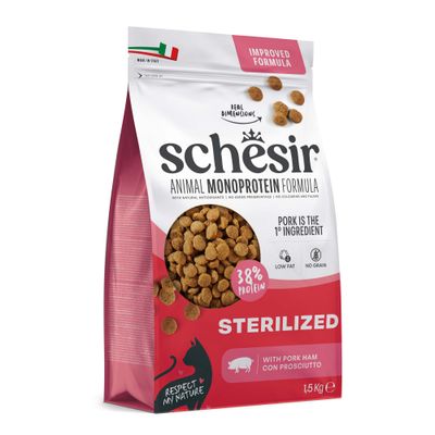 Schesir Animal Monoprotein Formula Sterilised wieprzowina 1,5 kg × 3