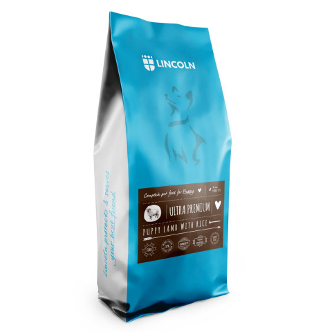 Lincoln jagnięcina z ryżem puppy 12 kg