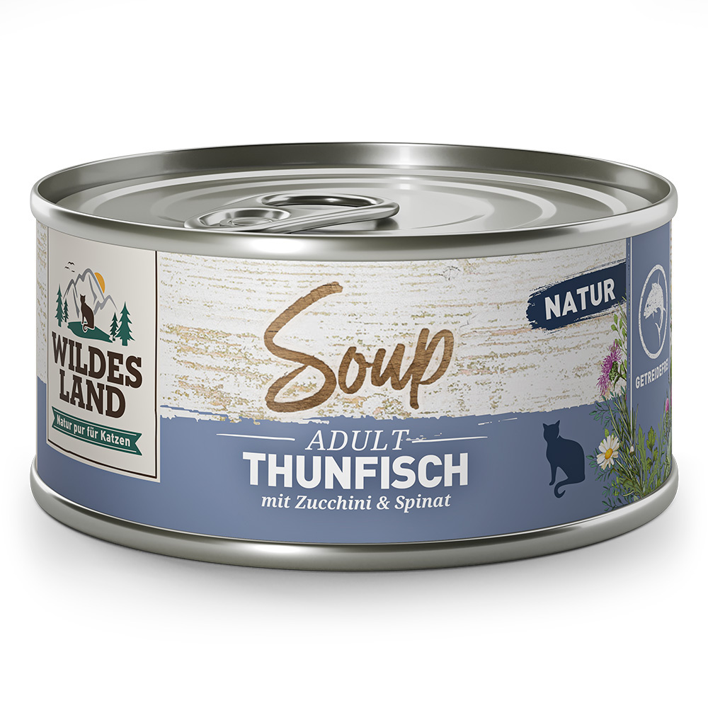Wildes Land Soup tuńczyk z cukinią i szpinakiem w bulionie adult 80 g