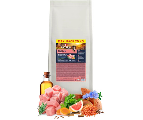 Ontario kurczak adult duże rasy 20 kg