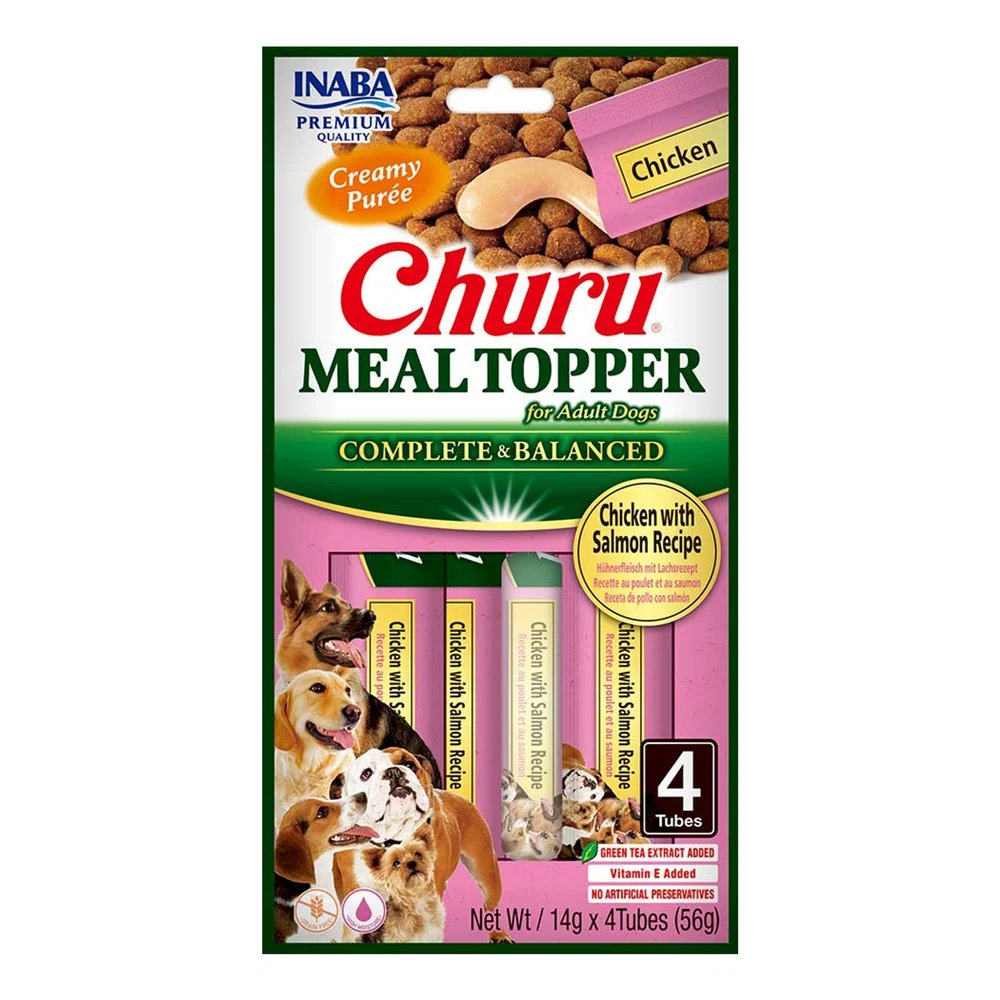 Inaba Meal Topper kurczak, łosoś adult 14 g × 4