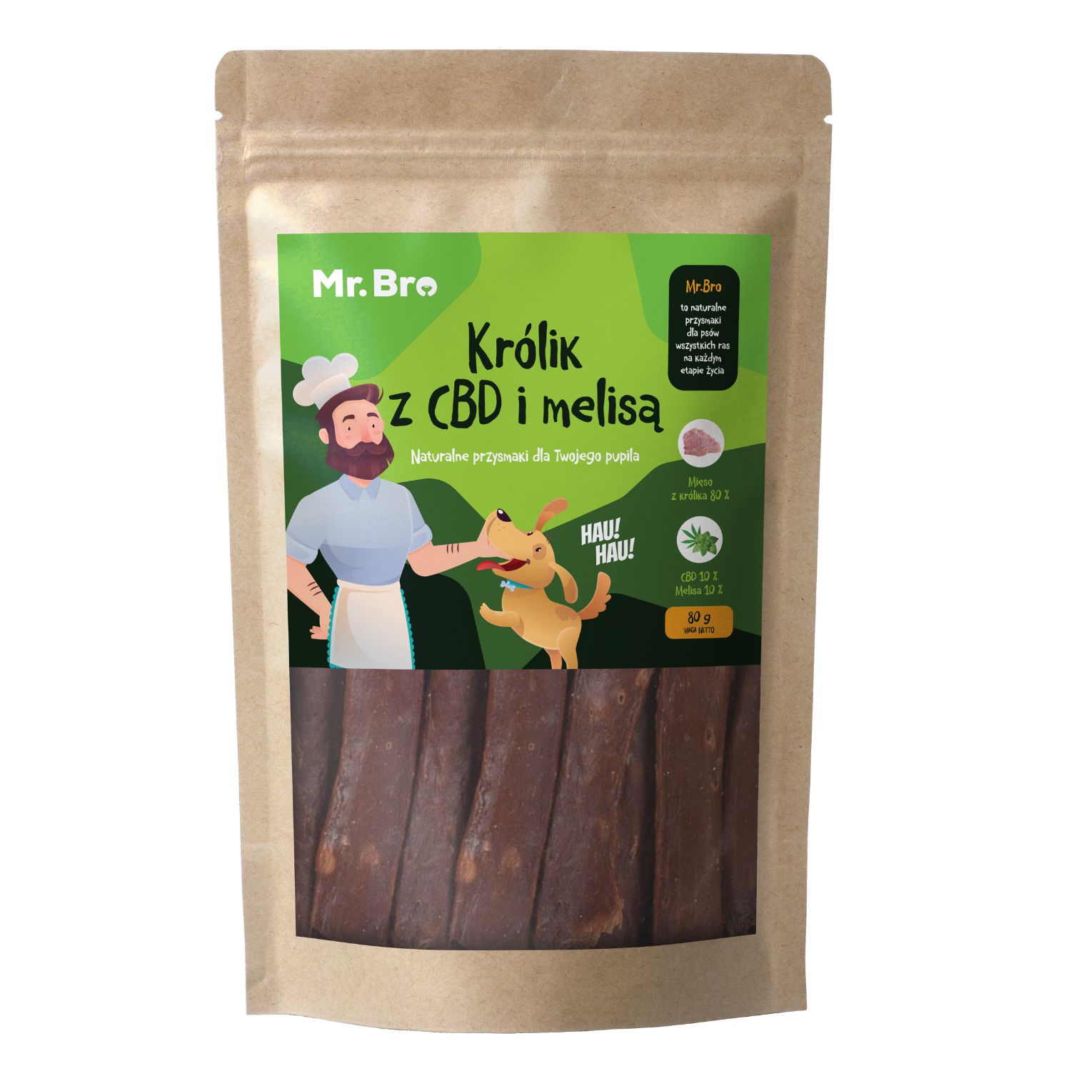 Mr. Bro Strips królik z CBD i melisą 80 g