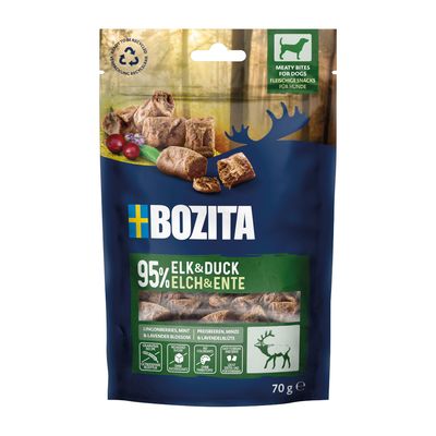 Bozita Meaty Bites kaczka, łoś 70 g × 2
