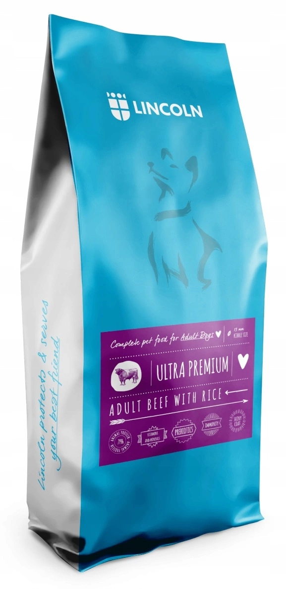 Lincoln Ultra Premium wołowina adult średnie i duże rasy 12 kg